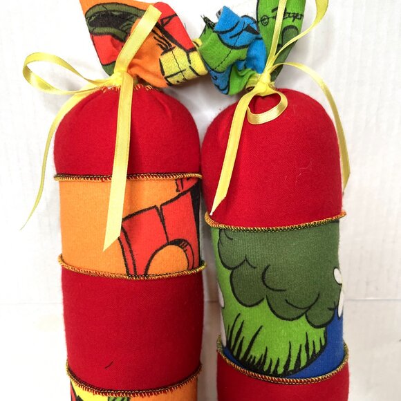 Handmade Fabric Boot Shapers Vintage Tie Dye Cartoon Patchwork Trees Inserts OS - Picture 3 of 12